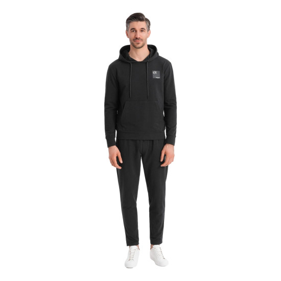 Vyriškas juodos spalvos laisvalaikio komplektas Denat Vyriški komplektai