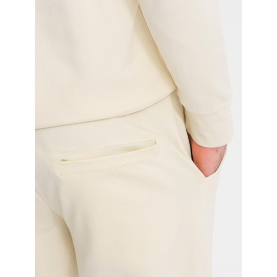 Vyriškas rusvos/baltos spalvos laisvalaikio komplektas Denat Vyriški komplektai