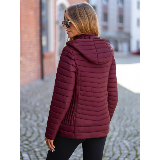 Moteriška bordo spalvos striukė Marsi JS/11Z8228 - Moterims Moteriška bordo spalvos striukė Marsi Moteriškos striukės