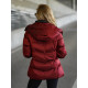 Moteriška dygsniuota bordo spalvos striukė Emilin JS/5M3316/1 - Moterims Moteriška dygsniuota bordo spalvos striukė Emilin Moteriškos striukės