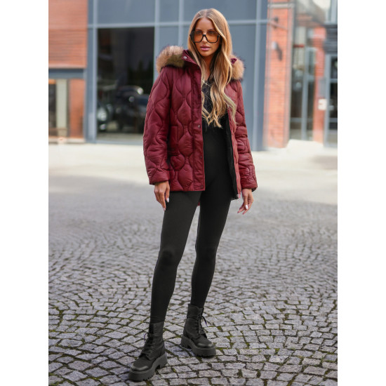 Moteriška bordo spalvos striukė Mona Moteriškos striukės
