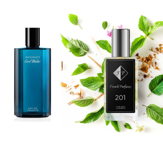 Nr201 kvepalai įkvėpti Davidoff - Cool Water Edt 104 ml FP201-104 - French Perfumes Nr201 kvepalai įkvėpti Davidoff - Cool Water Edt 104 ml FP Vyrams French Perfumes