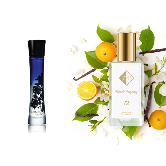 Nr72 kvepalai įkvėpti Armani-Code 104 ml EDP FP Moterims French Perfumes