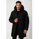 Vyriška juoda žieminė striukė Bruno JS/19M1290/392 - Vyriškos Striukės ir Paltai Vyriška juoda žieminė striukė Bruno JS/19M1290/392