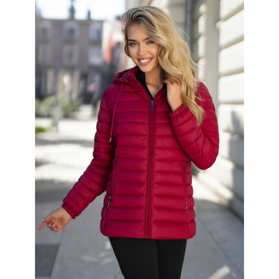 Moteriška bordo spalvos striukė Albi Striukės