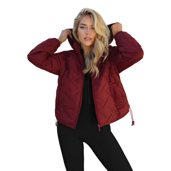 Naisten viininpunainen takki Lamir Takit