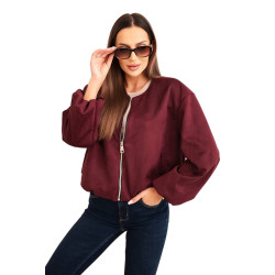 Women's burgundy jacket Skaiv