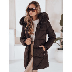 Women's quilted brown jacket Venit