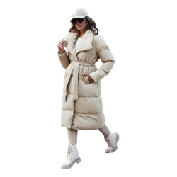 Brązowa pikowana kurtka damska Favi