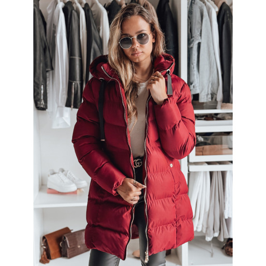 Moteriška žieminė bordo striukė Gabriel Striukės