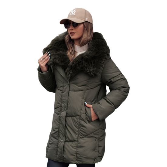 Moteriška žieminė chaki striukė Niki Moteriškos striukės