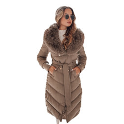 Women's brown winter jacket Karlin