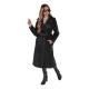 Moteriškas juodas žieminis paltas Gino
