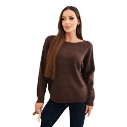 Women's dark brown jumper Dora