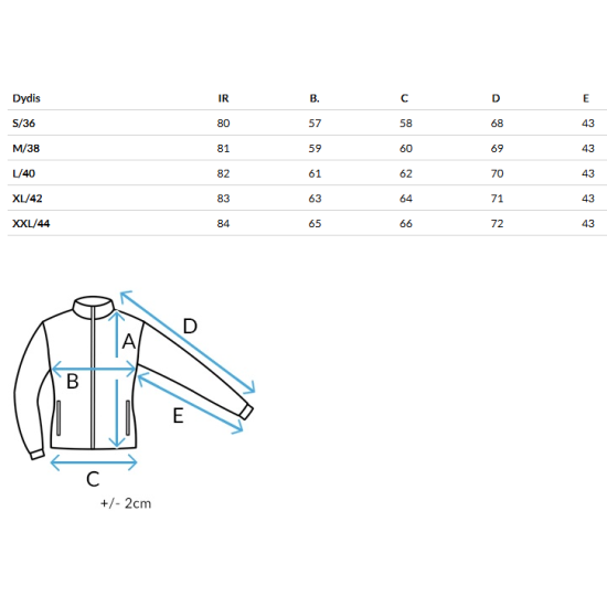 Moteriška dygsniuota rusva striukė Letis Moteriškos striukės