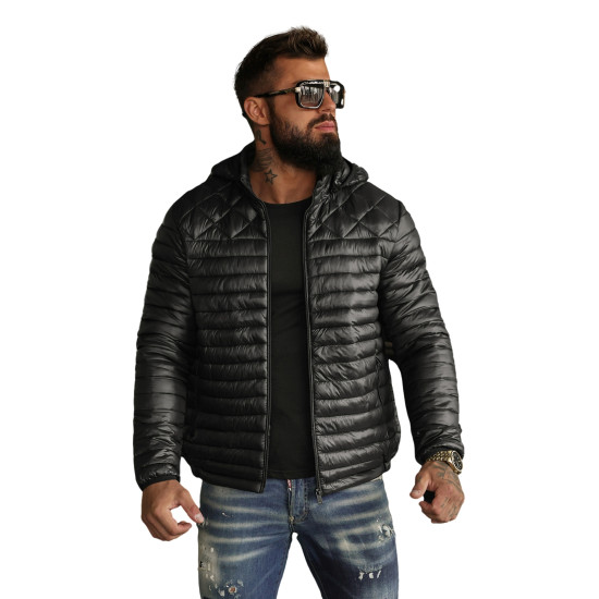 Vyriška juoda striukė Astor JS/16M9328/392BZ - Vyrams Vyriška juoda striukė Astor Vyriškos Striukės ir Paltai