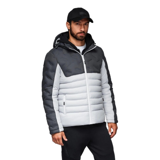 Vyriška žieminė tamsiai pilka striukė Flam Žieminės striukės