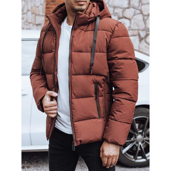 Męska ciemnobrązowa kurtka zimowa Nevex Kurtki zimowe