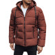 Męska ciemnobrązowa kurtka zimowa Nevex Kurtki zimowe