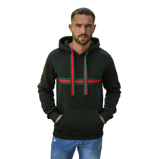 Men's black hooded jumper Glum Hooded jumpers