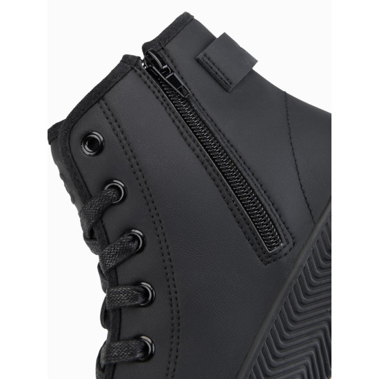 Vyriški juodi laisvalaikio batai su užtrauktuku Brener Avalynė