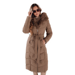 Women's brown winter jacket Emi