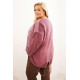 Sieviešu tumši rozā džemperis Love Sieviešu džemperi