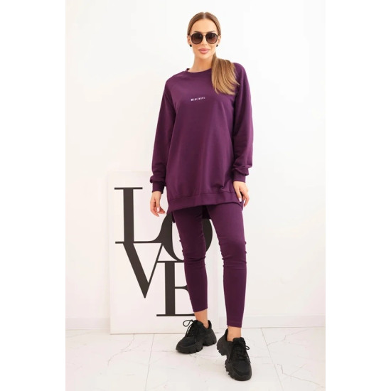 Moteriškas violetinis komplektas Minimal PL15 - Moterims Moteriškas violetinis komplektas Minimal Moteriški komplektai