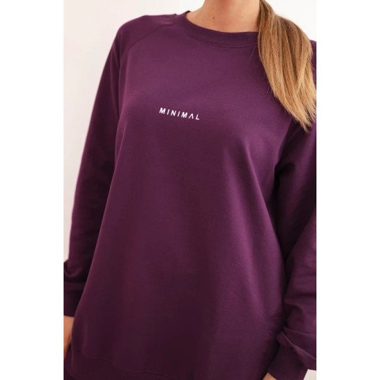 Moteriškas violetinis komplektas Minimal PL15 - Moterims Moteriškas violetinis komplektas Minimal Moteriški komplektai
