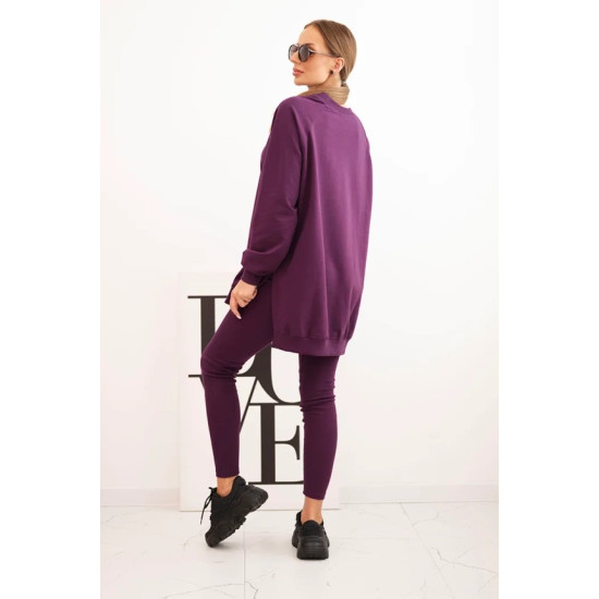 Moteriškas violetinis komplektas Minimal PL15 - Moterims Moteriškas violetinis komplektas Minimal Moteriški komplektai