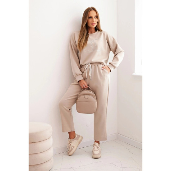 Moteriškas rusvas komplektas Ring Moteriški komplektai