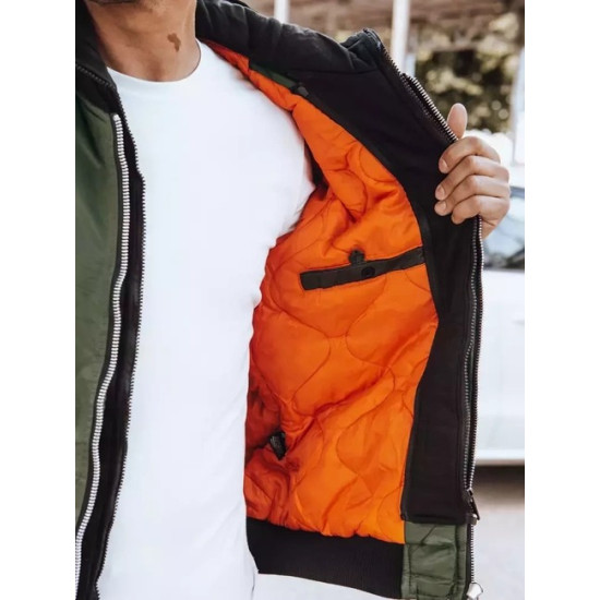 Męska zielona kurtka z kapturem Moon Jesień/wiosna