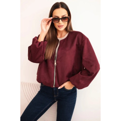 Women's burgundy jacket Skaiv