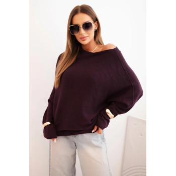 Moteriškas violetinis megztinis Anit