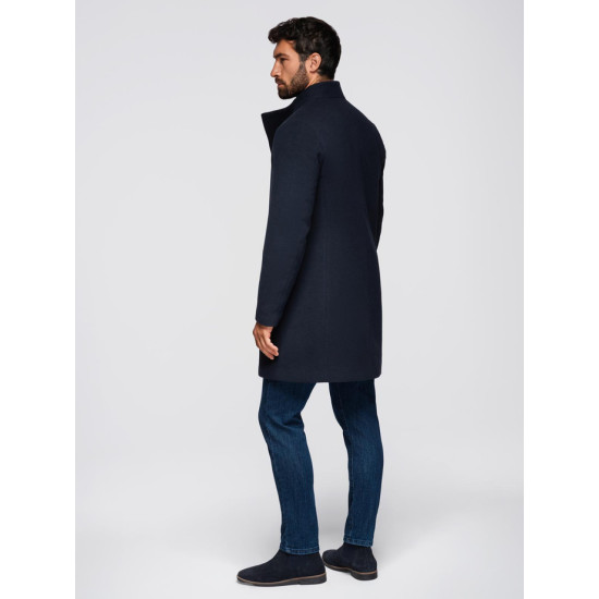 Vyriškas tamsiai mėlynas paltas Adre Vyriškos Striukės ir Paltai