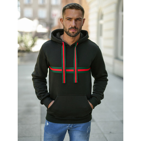 Men's black hooded jumper Glum Hooded jumpers