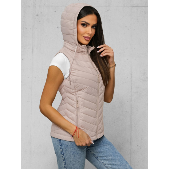 Moteriška rusva liemenė su gobtuvu Percy JS/16M9255/392 - Moterims Moteriška rusva liemenė su gobtuvu Percy Moteriškos liemenės
