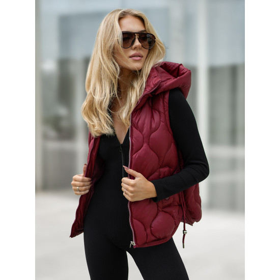 Moteriška bordo liemenė Lyra JS/5M3235/1 - Moterims Moteriška bordo liemenė Lyra Moteriškos liemenės