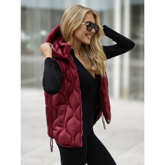 Moteriška bordo liemenė Lyra JS/5M3235/1 - Moterims Moteriška bordo liemenė Lyra Moteriškos liemenės