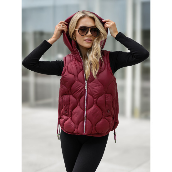 Moteriška bordo liemenė Lyra JS/5M3235/1 - Moterims Moteriška bordo liemenė Lyra Moteriškos liemenės
