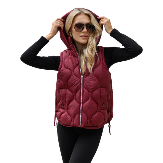 Moteriška bordo liemenė Lyra JS/5M3235/1 - Moterims Moteriška bordo liemenė Lyra Moteriškos liemenės
