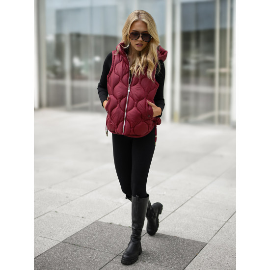 Moteriška bordo liemenė Lyra JS/5M3235/1 - Moterims Moteriška bordo liemenė Lyra Moteriškos liemenės