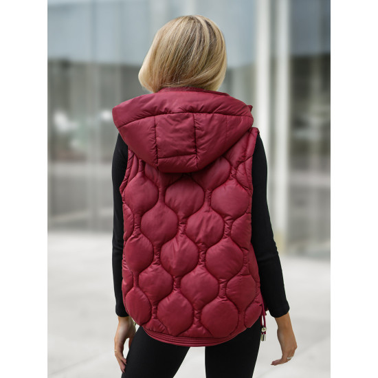 Moteriška bordo liemenė Lyra JS/5M3235/1 - Moterims Moteriška bordo liemenė Lyra Moteriškos liemenės