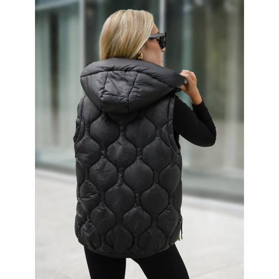 Moteriška juoda liemenė Lyra JS/5M3235/392B - Moterims Moteriška juoda liemenė Lyra Moteriškos liemenės