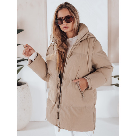 Moteriška dygsniuota rusva striukė Letis Moteriškos striukės