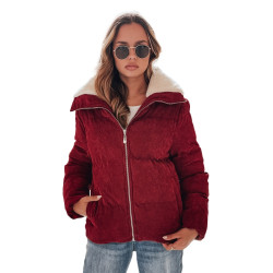 Moteriška žieminė bordo striukė Trendy