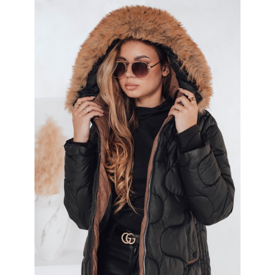 Moteriška žieminė juoda striukė Virel Moteriškos striukės