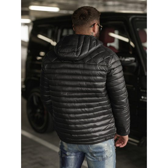 Vyriška juoda striukė Astor JS/16M9328/392BZ - Vyrams Vyriška juoda striukė Astor Vyriškos Striukės ir Paltai