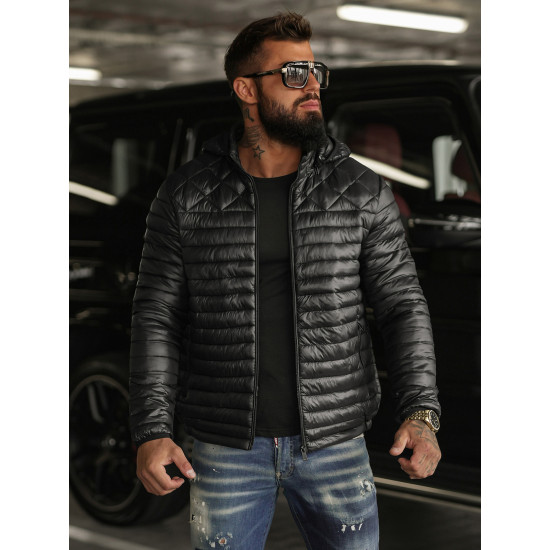 Vyriška juoda striukė Astor JS/16M9328/392BZ - Vyrams Vyriška juoda striukė Astor Vyriškos Striukės ir Paltai