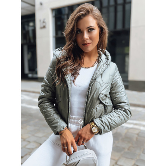 Moteriška žalia striukė Wool Moteriškos striukės